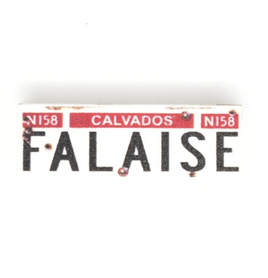 Tile 1x3 road sign "FALAISE"