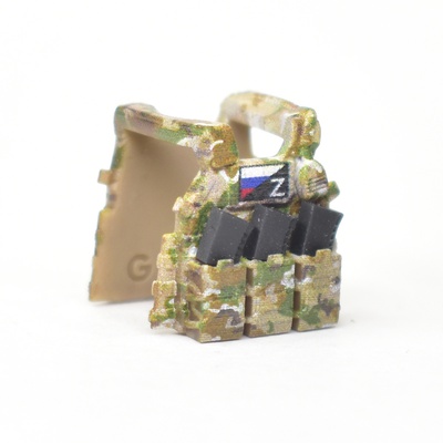 Plate carrier lbt 6094 with pouch multicam with black magazines and patch V3