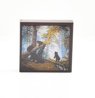 Tile, 2 x 2 with painting "Morning in a Pine Forest " by Ivan Shishkin and Konstantin Savitsky
