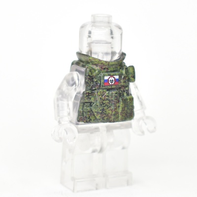 6B45 "Ratnik" vest with holster. pixel camo with patch V1