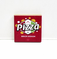 Tile 2 x 2 dark tan "Pizza box"