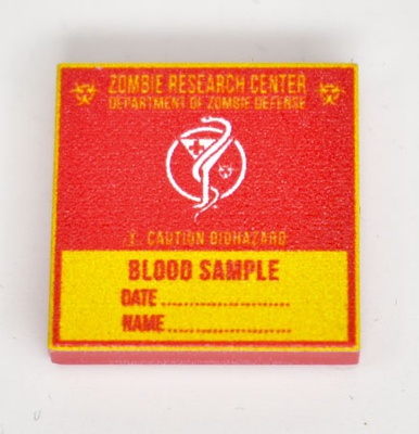 Tile 2 x 2 "Blood sample"