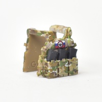 Plate carrier lbt 6094 with pouch multicam with black magazines and patch V1