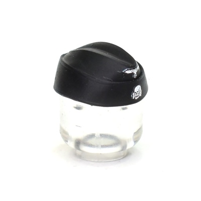GERMAN WWII Side Cap M40 with ss insignia for lego minifigures. Black