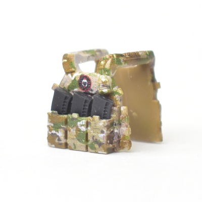 Plate carrier lbt 6094 with pouch multicam with black magazines and patch V2