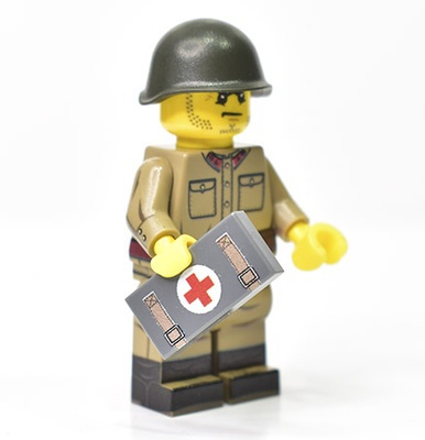 Tile 1 x 2 "First Aid kit grey"