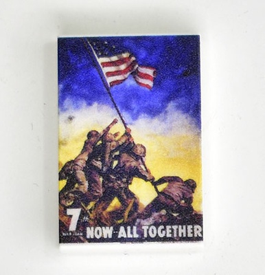 Tile, 2 x 3  with print  "Now all together"