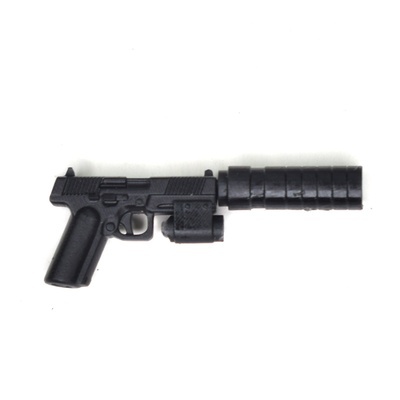 Lebedev modular pistol (MPL-1) with underbarrel flashlight and silencer