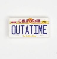 Tile 1 x 2 car number plate California OUTATIME