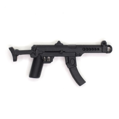 PPS43 submachine gun for LEGO minifigures with extended stock. G BRICK DESIGN