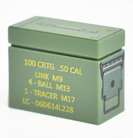 Ammo box 100 crtg .50 cal link m9