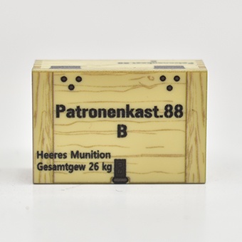 WWII German Ammo crate Patronenkasten 88 B. size 2x3