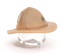 Soviet Army Summer Sand Afghanka hat Panama with field khaki star.