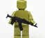 Automatic Rifle series M with unfolded stock for LEGO figures