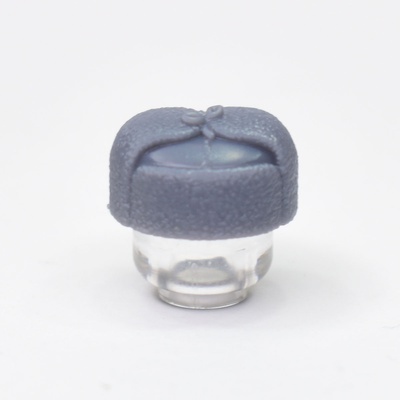 WWII Ushanka hat for LEGO figures. Dark grey