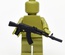 Automatic Rifle series M with silencer for LEGO figures