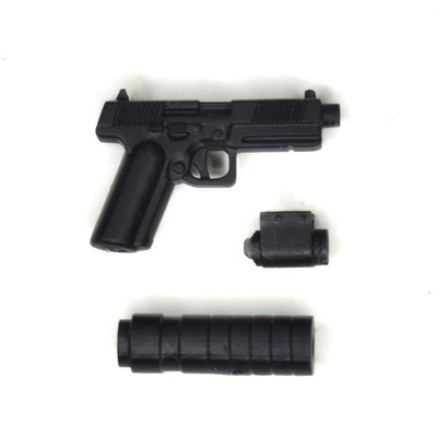 Lebedev modular pistol (MPL-1) with underbarrel flashlight and silencer