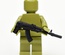 Automatic Rifle series M with folded stock and silencer for LEGO figures