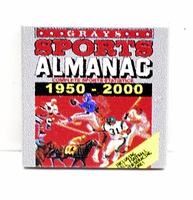 Tile 2 x 2 light bluish grey "Sports Almanac"
