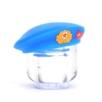 Airborne forces beret with USSR officer's cockade and band for Lego figures.