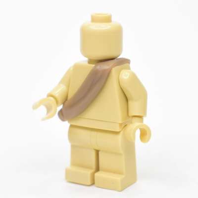 overcoat roll for lego figures. dark tan
