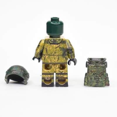 Russian soldier in 6Sh122 camouflage suit, with helmet and vest. (not LEGO)