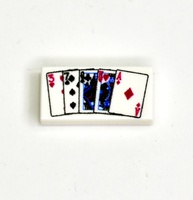 Tile 1x2 with print "Playing cards"