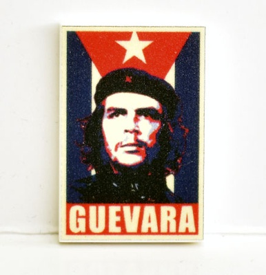 Tile, 2 x 3  with print  "Guevara"