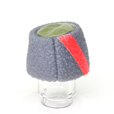 Papakha Fur Hat red v1910 with red stripe for lego minifigures
