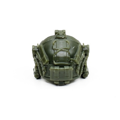 Combat helmet with vertical  headphones DG