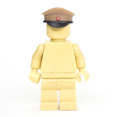 RKKA cap for LEGO figures with early star hammer and plow