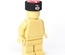 Papakha Kubanka Fur Hat red top with wehrmacht insignia for lego minifigures