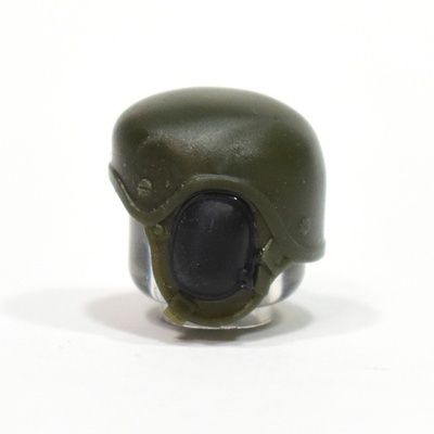 Tanker helmet from the Ratnik set. Green with black earmuffs