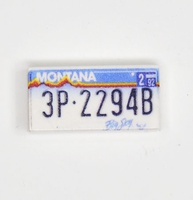 Tile 1 x 2 car number plate Montana