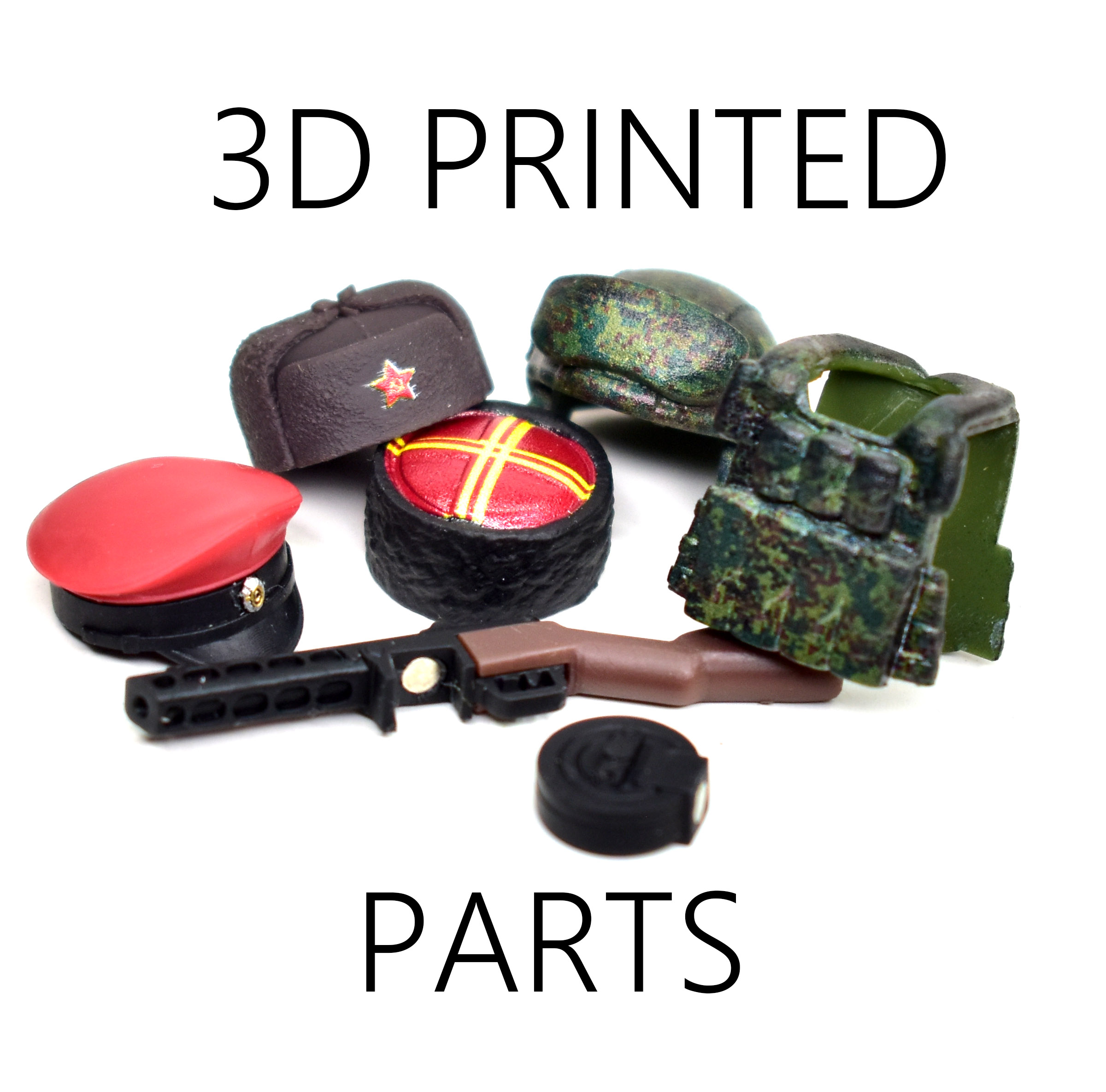 Custom 3D printed parts